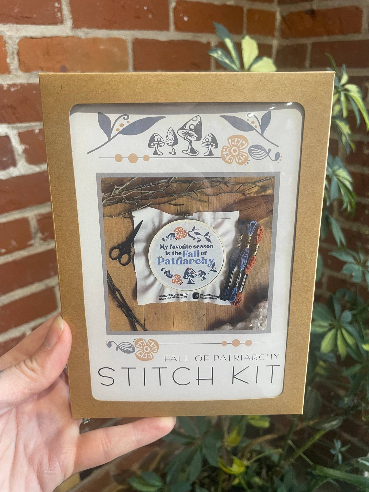 DIY Stitch Kit -My Favorite Season is the Fall of Patriarchy