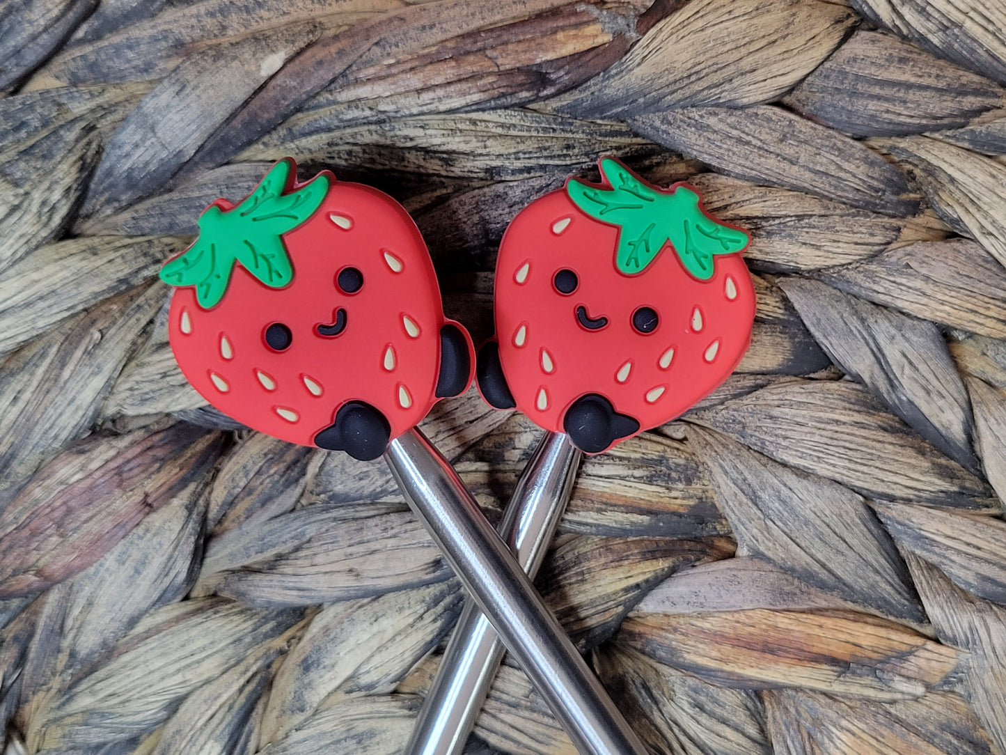 Stitch Stoppers/Point Protectors - Strawberries