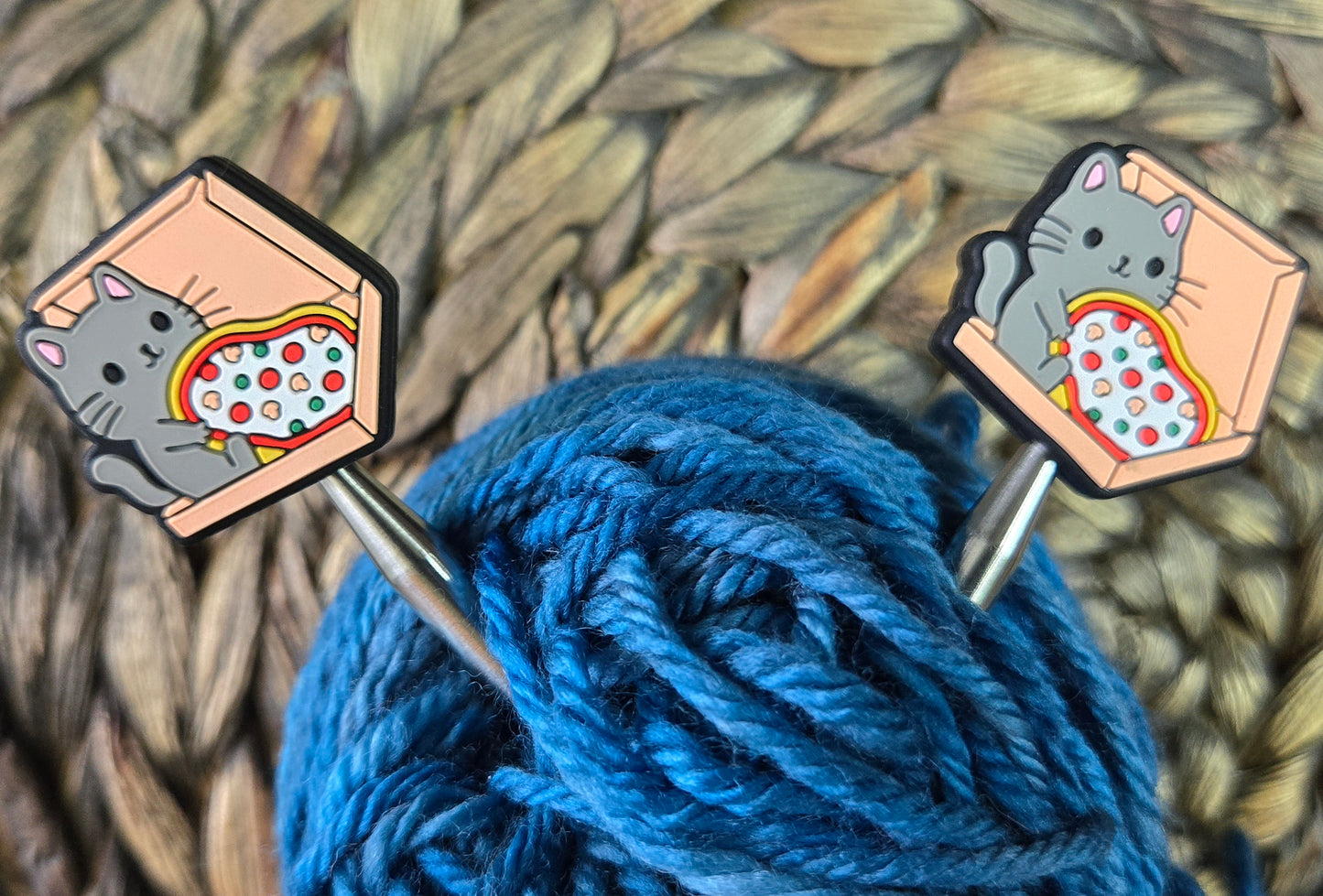 Stitch Stoppers/Point Protectors - Pizza Kitty