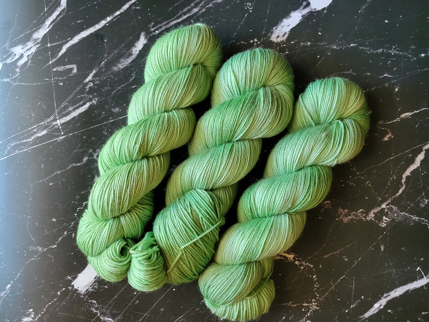 Hand Dyed Yarn - Frog's Breath