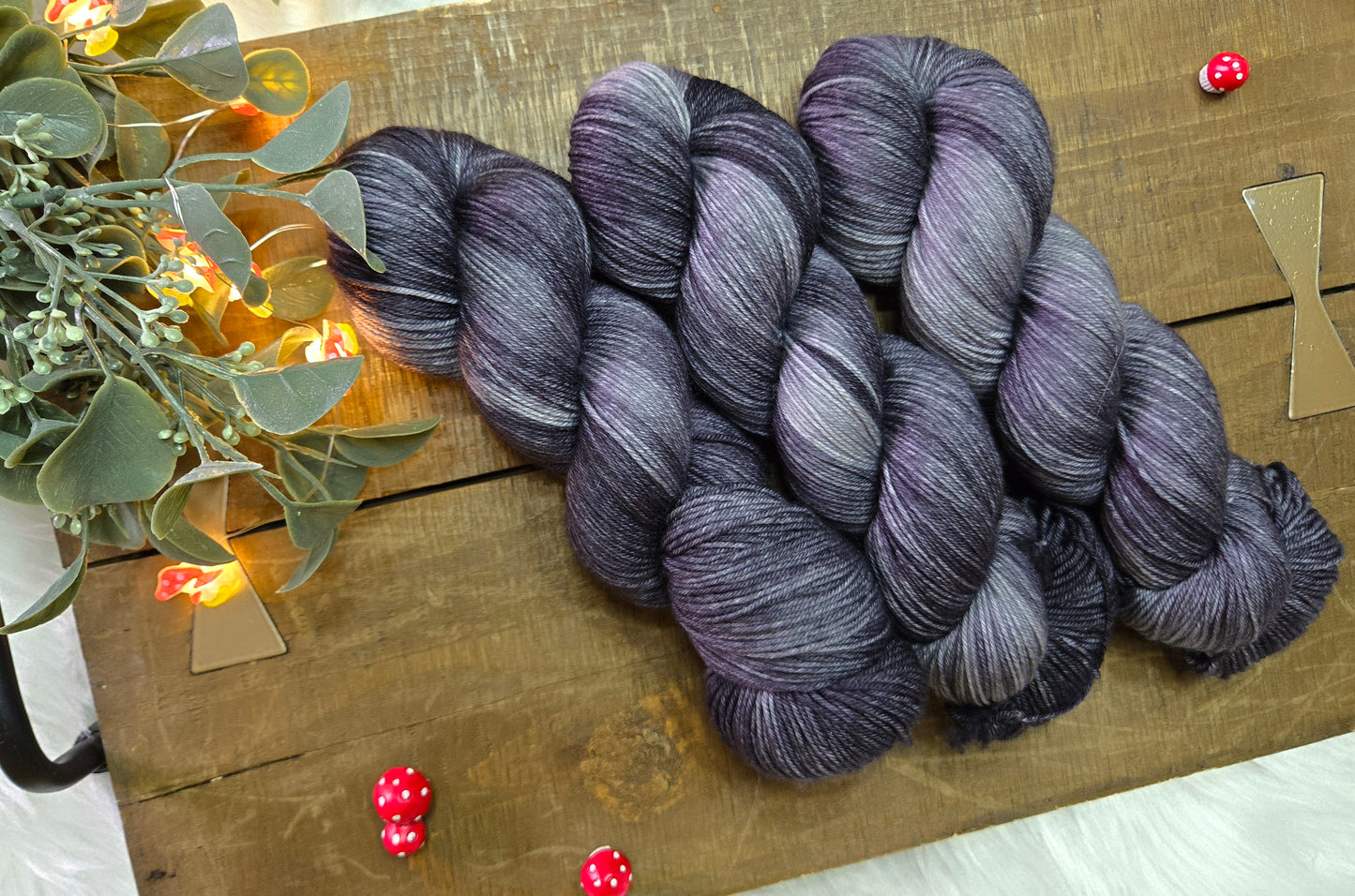 Hand Dyed Yarn - Big Bad Wolf