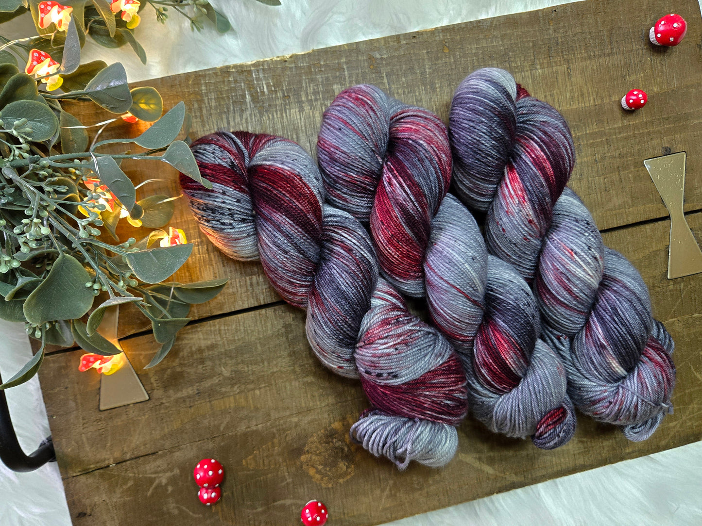 Hand Dyed Yarn - What Big Teeth You Have
