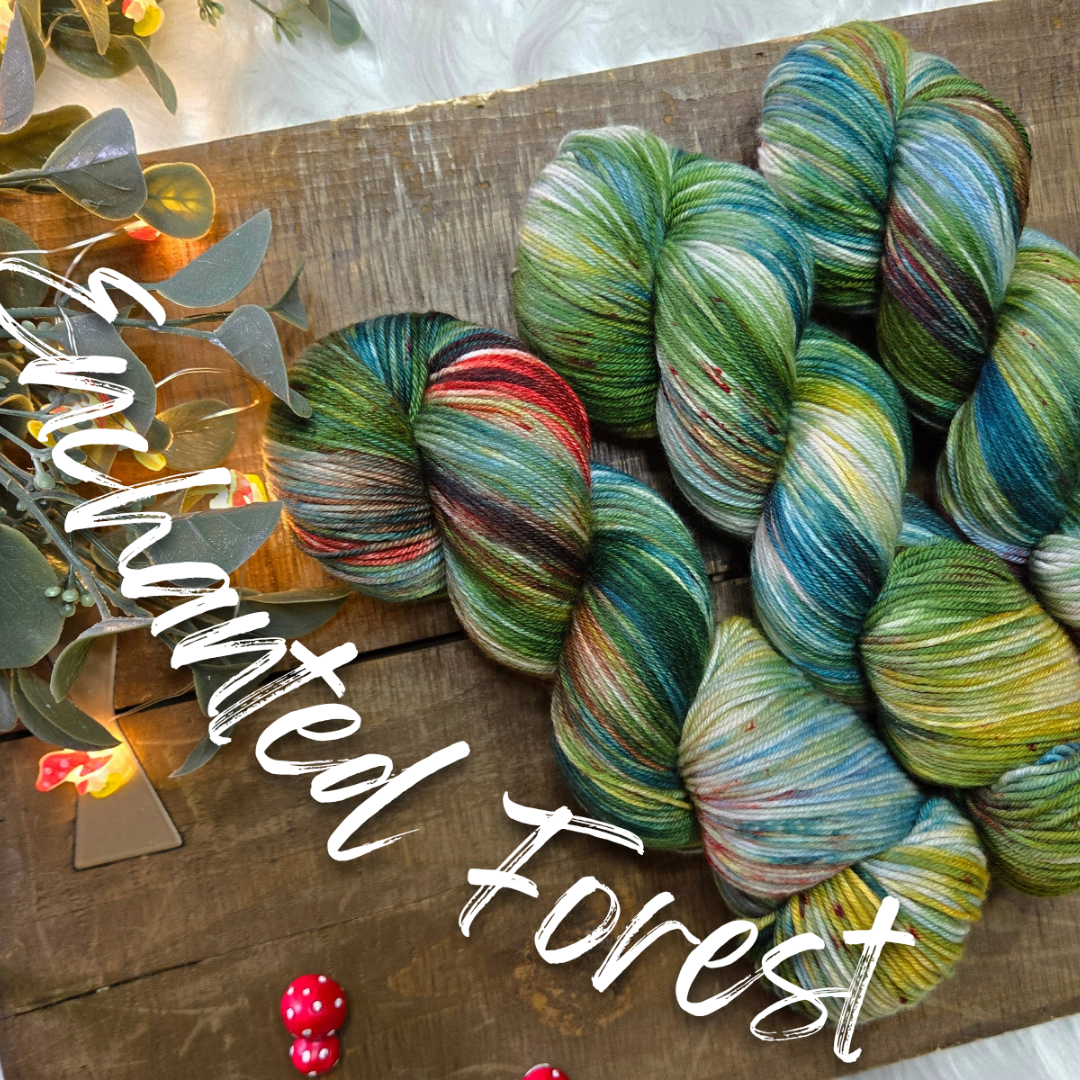 Hand Dyed Yarn - Enchanted Forest