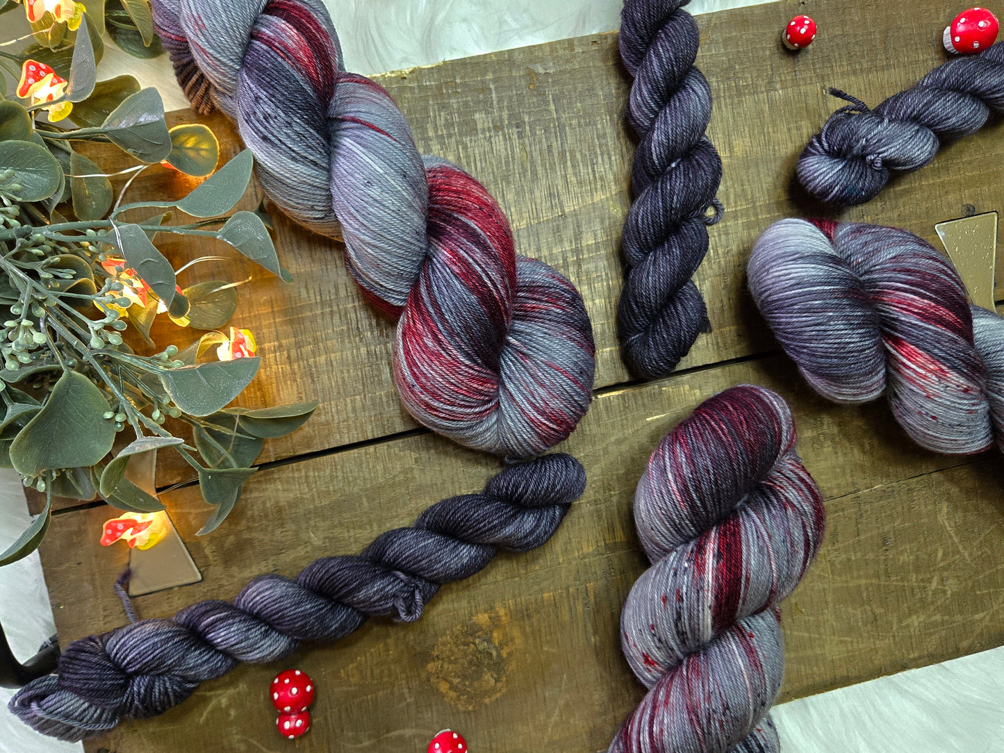 Hand Dyed Yarn - What Big Teeth You Have