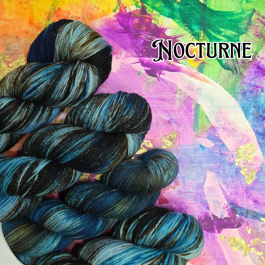 Hand Dyed Yarn & Fiber - Nocturne