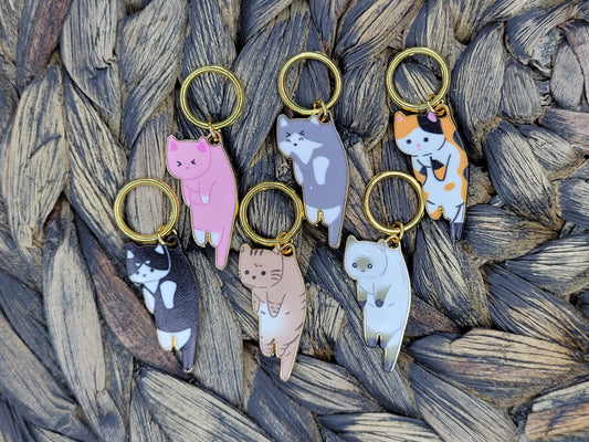Stitch Markers - Cats Set of 6