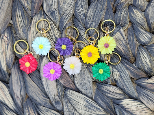 Stitch Markers - Flowers Set of 8
