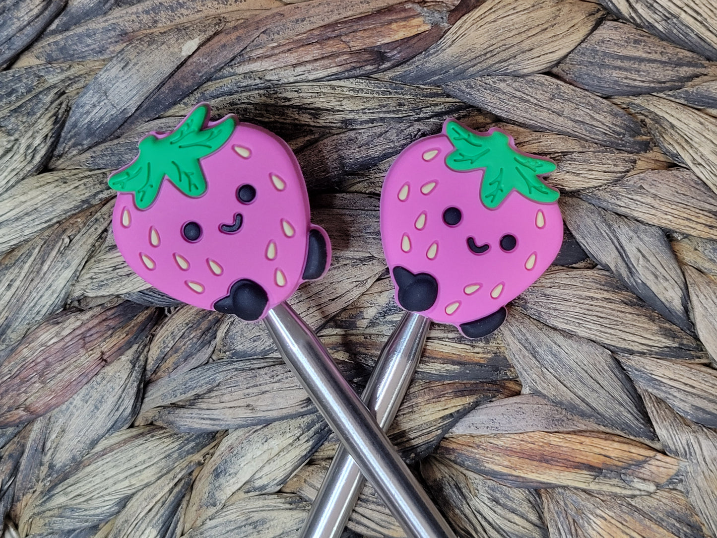 Stitch Stoppers/Point Protectors - Strawberries