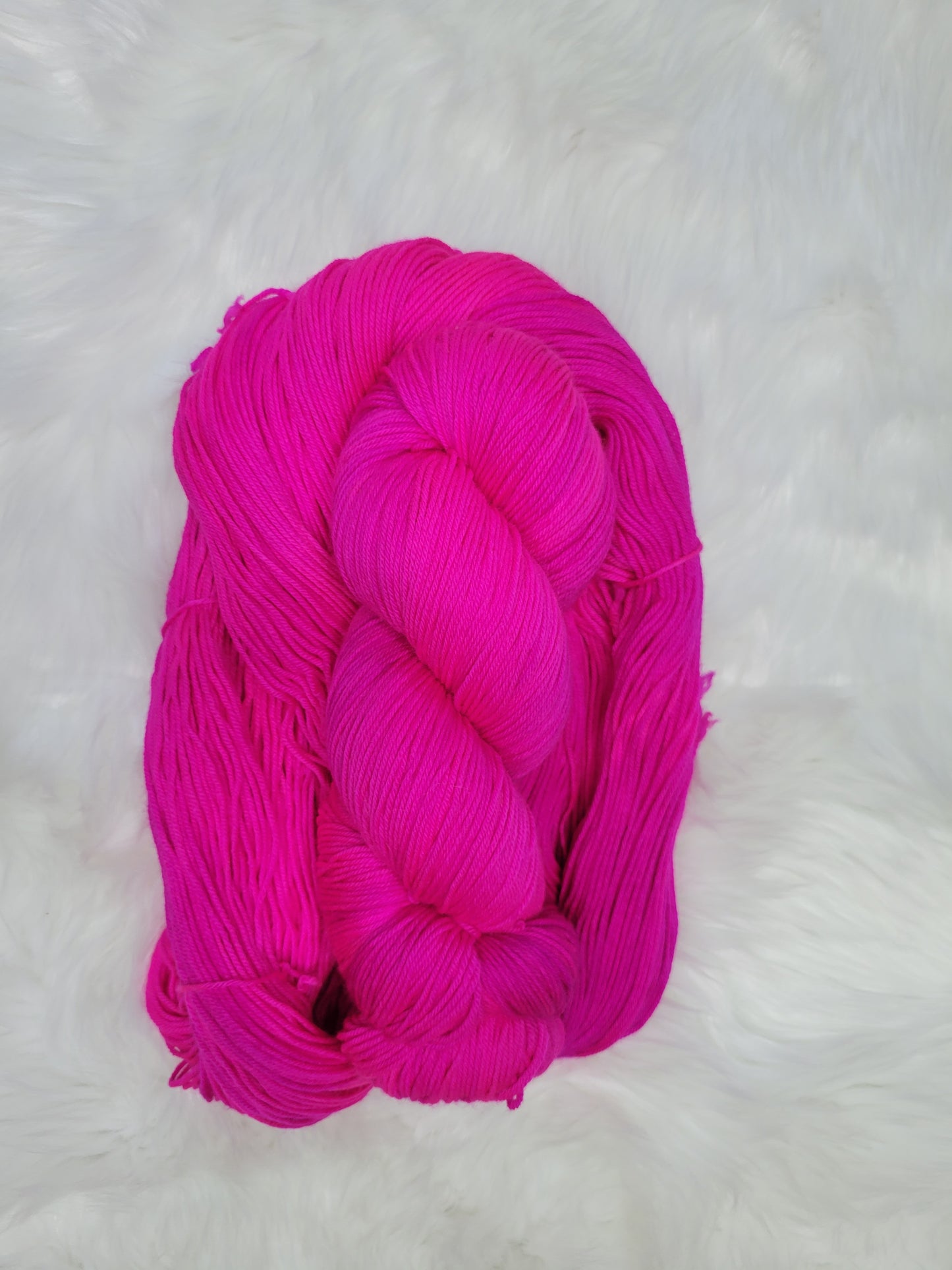 Hand Dyed Yarn - Flaming Flamingo