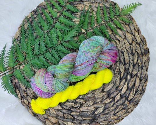 Hand Dyed Yarn - Sunny Skies Sock Set - 120g