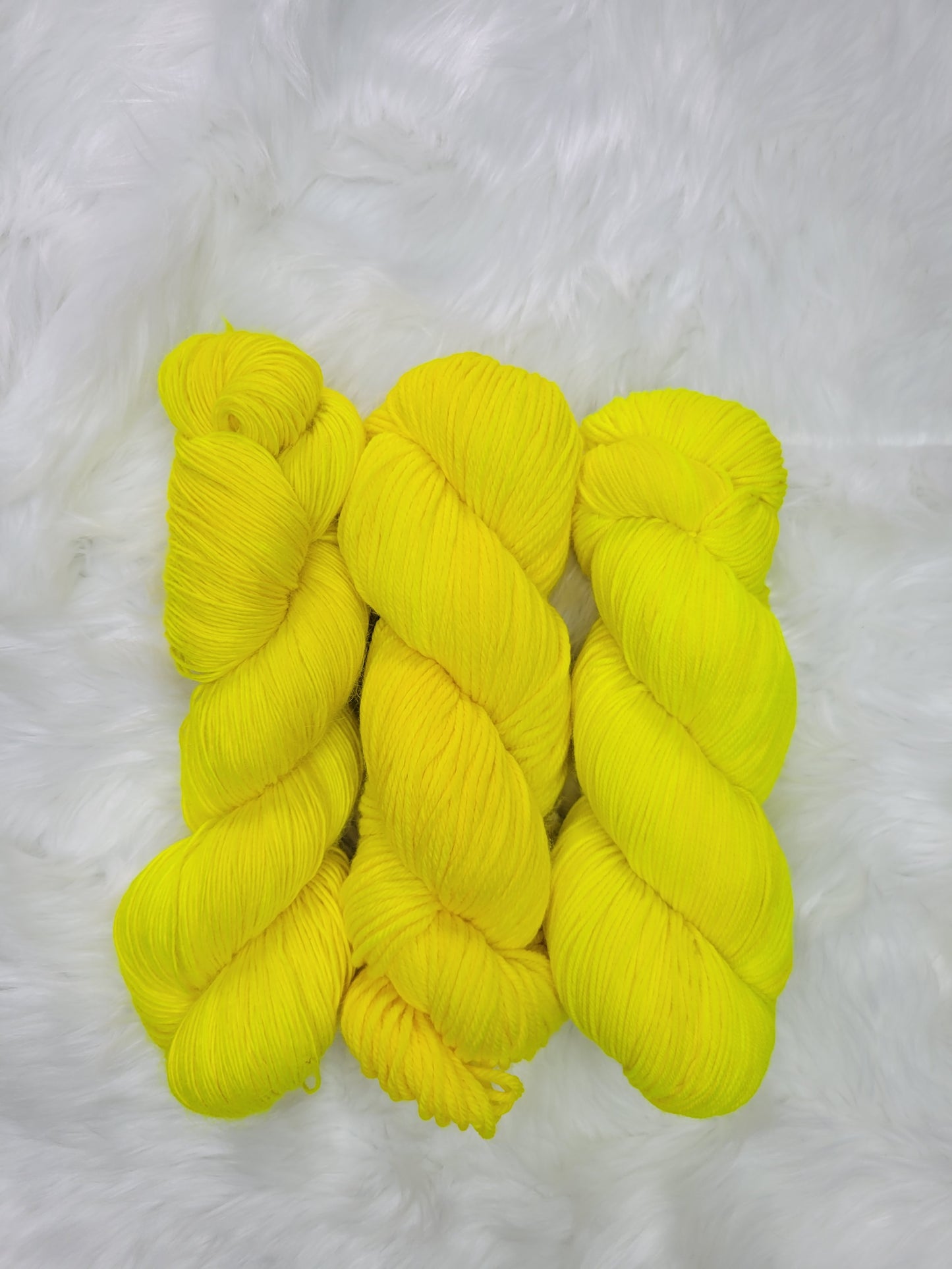 Hand Dyed Yarn - Neon Sunshine