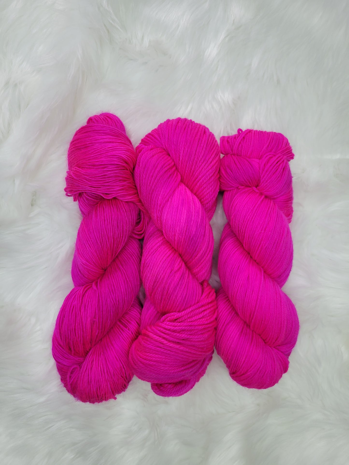 Hand Dyed Yarn - Flaming Flamingo