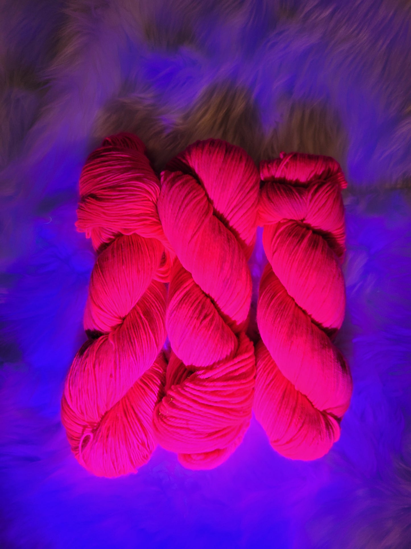 Hand Dyed Yarn - Flaming Flamingo