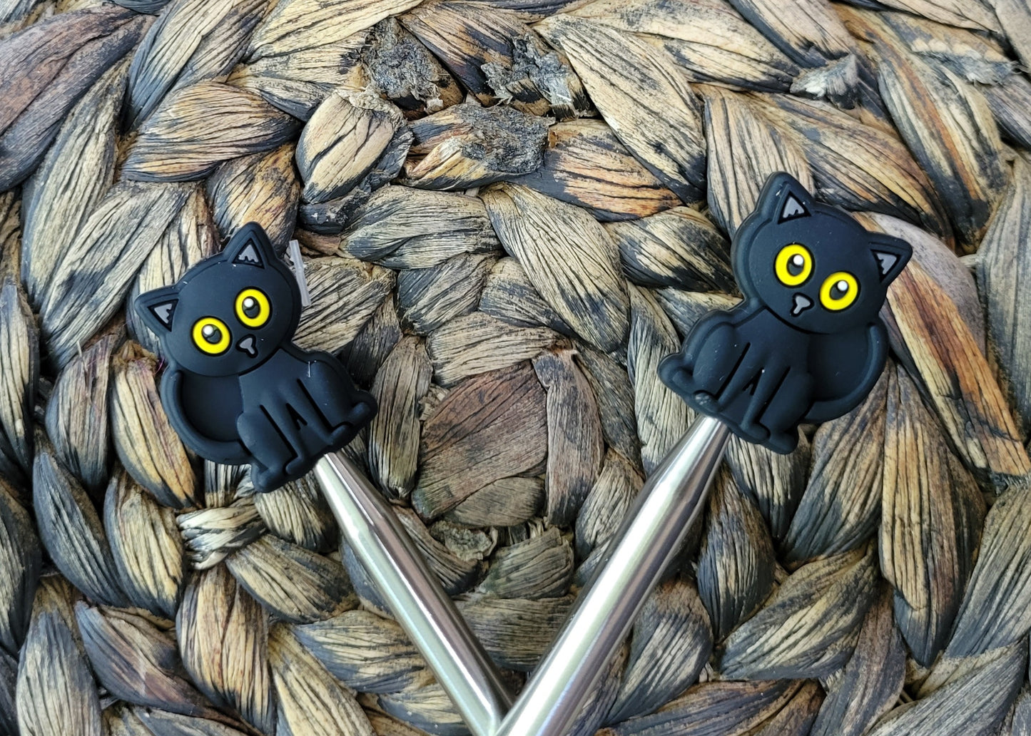 Stitch Stoppers/Point Protectors - Black Cat