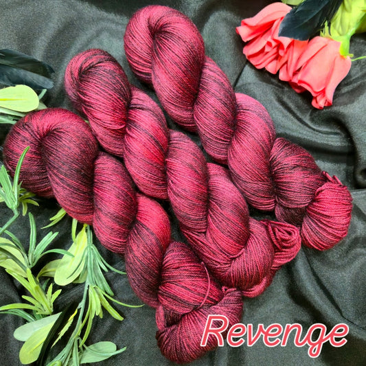 Hand Dyed Yarn & Fiber - Revenge