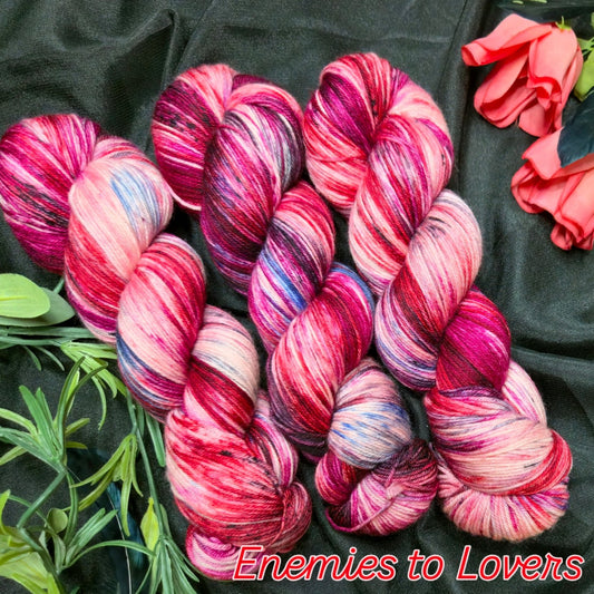 Hand Dyed Yarn & Fiber - Enemies to Lovers