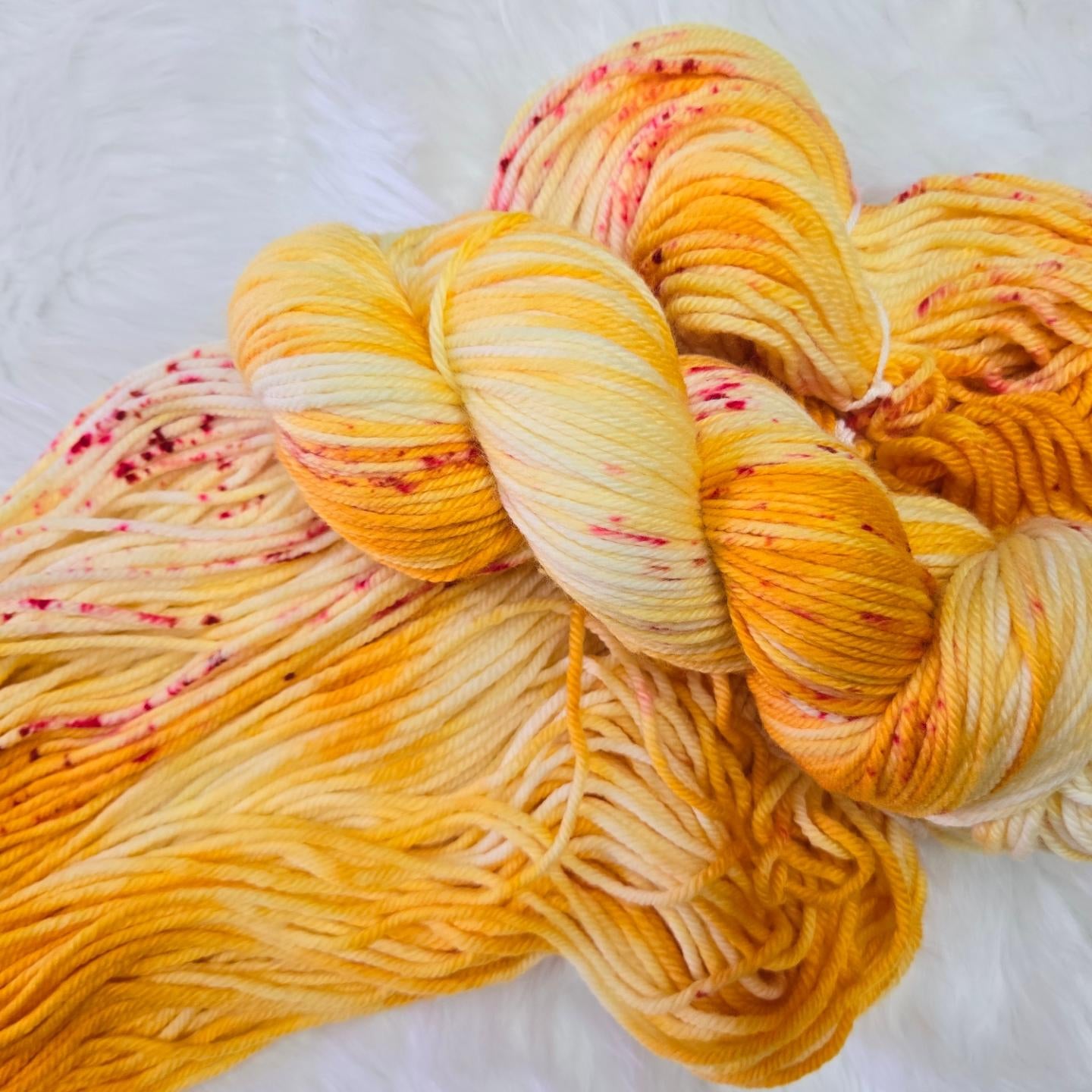 Hand Dyed Yarn - Yellow Roses