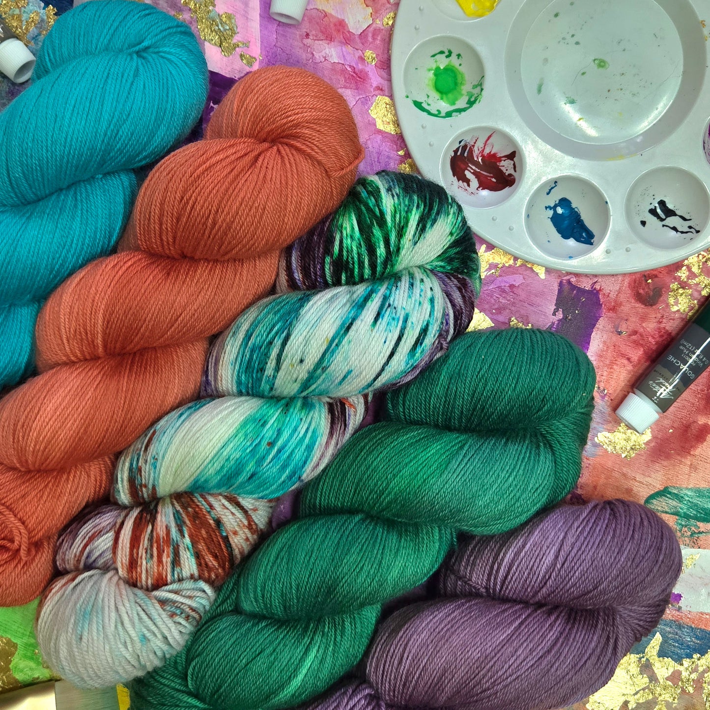 Hand Dyed Yarn - Bird Song