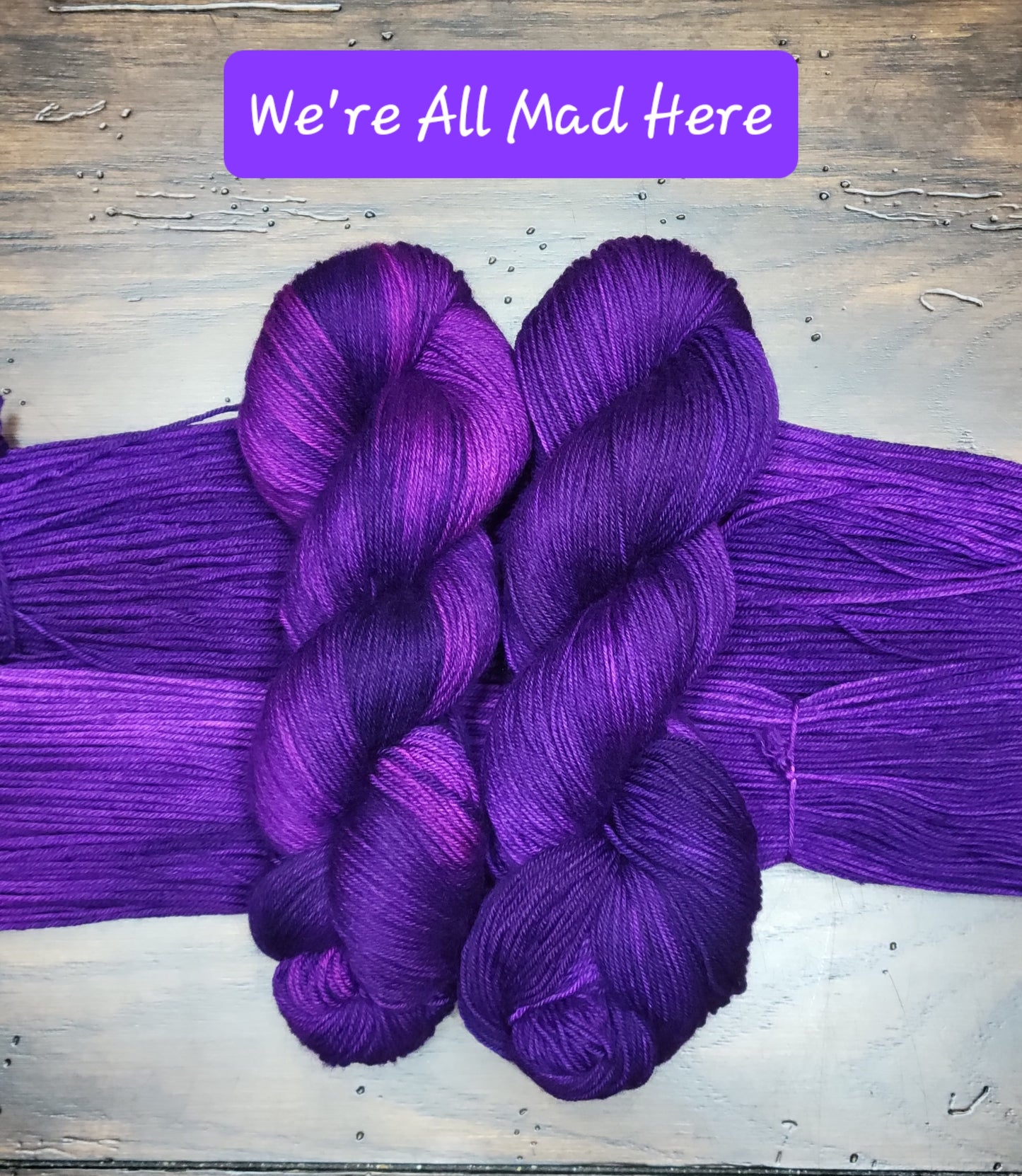 PRE-ORDER Hand Dyed Yarn - Alice in Wonderland Collection