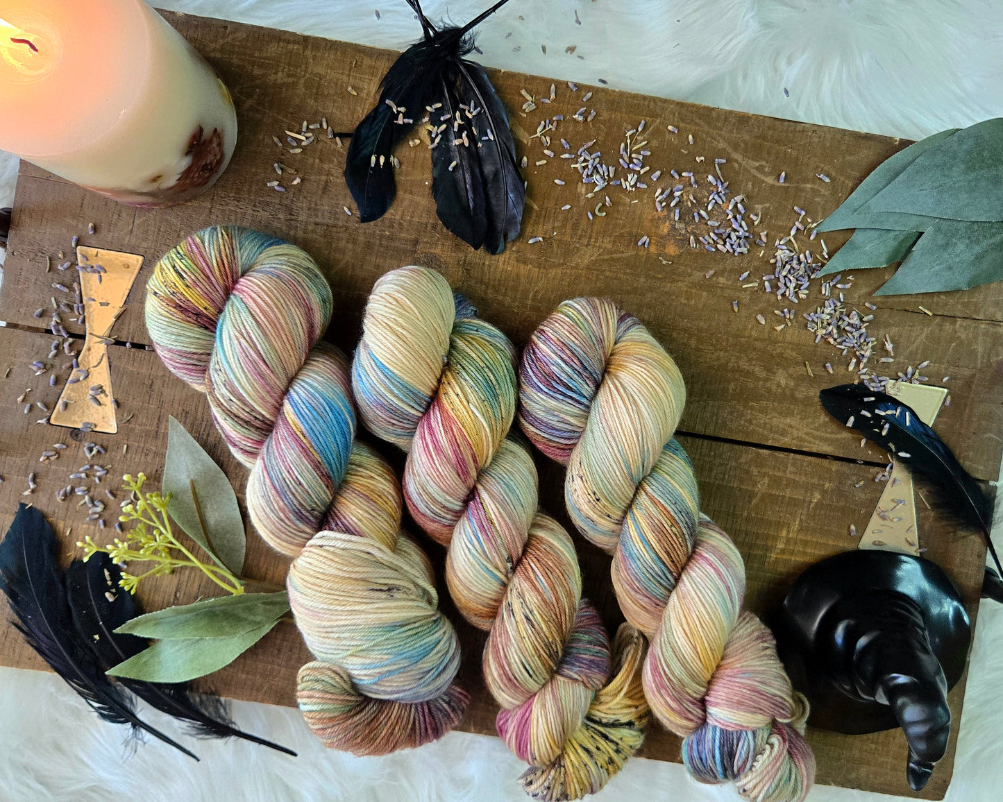 Hand Dyed Yarn & Fiber - True Love Spell