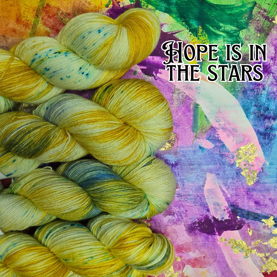 Hand Dyed Yarn - Hope is in the Stars