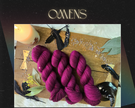 Hand Dyed Yarn & Fiber - Omens