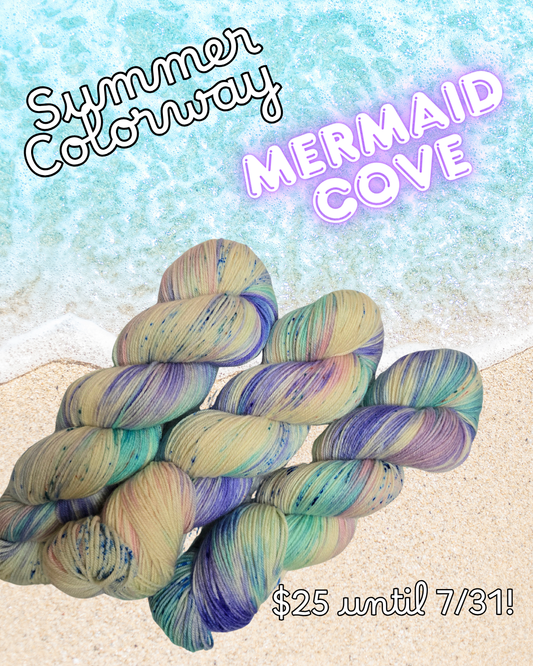 Hand Dyed Yarn & Fiber - Mermaid Cove