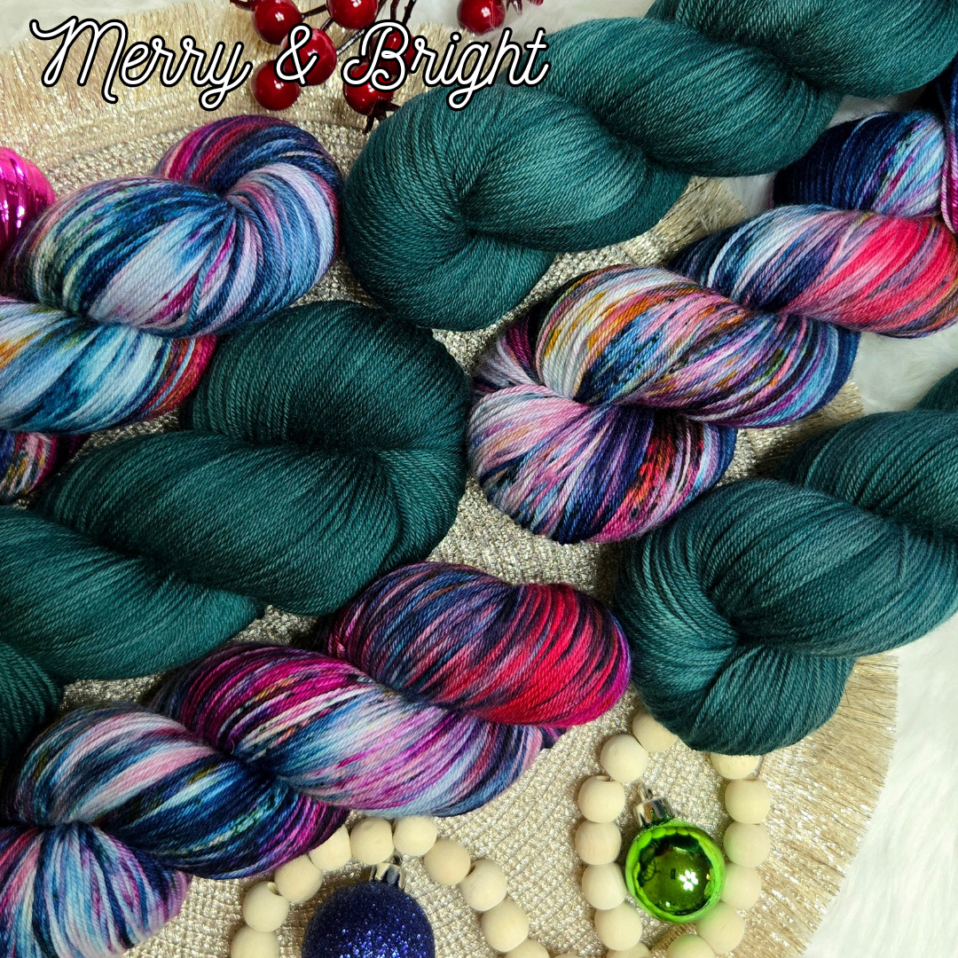 Hand Dyed Yarn - Merry & Bright