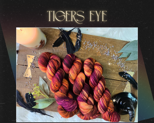 Hand Dyed Yarn & Fiber - Tigers Eye