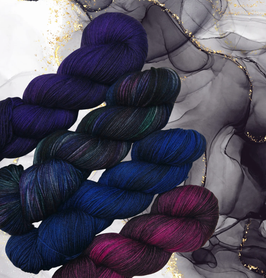 PRE-ORDER Hand Dyed Yarn - Bejeweled Collection