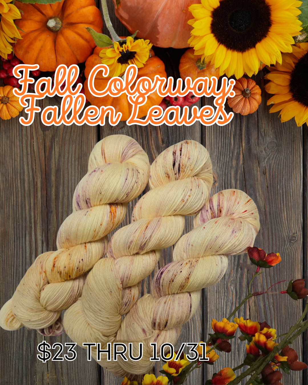 Hand Dyed Yarn & Fiber - Fallen Leaves