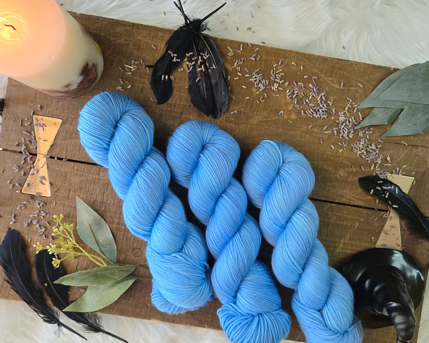 Hand Dyed Yarn & Fiber - Be Still
