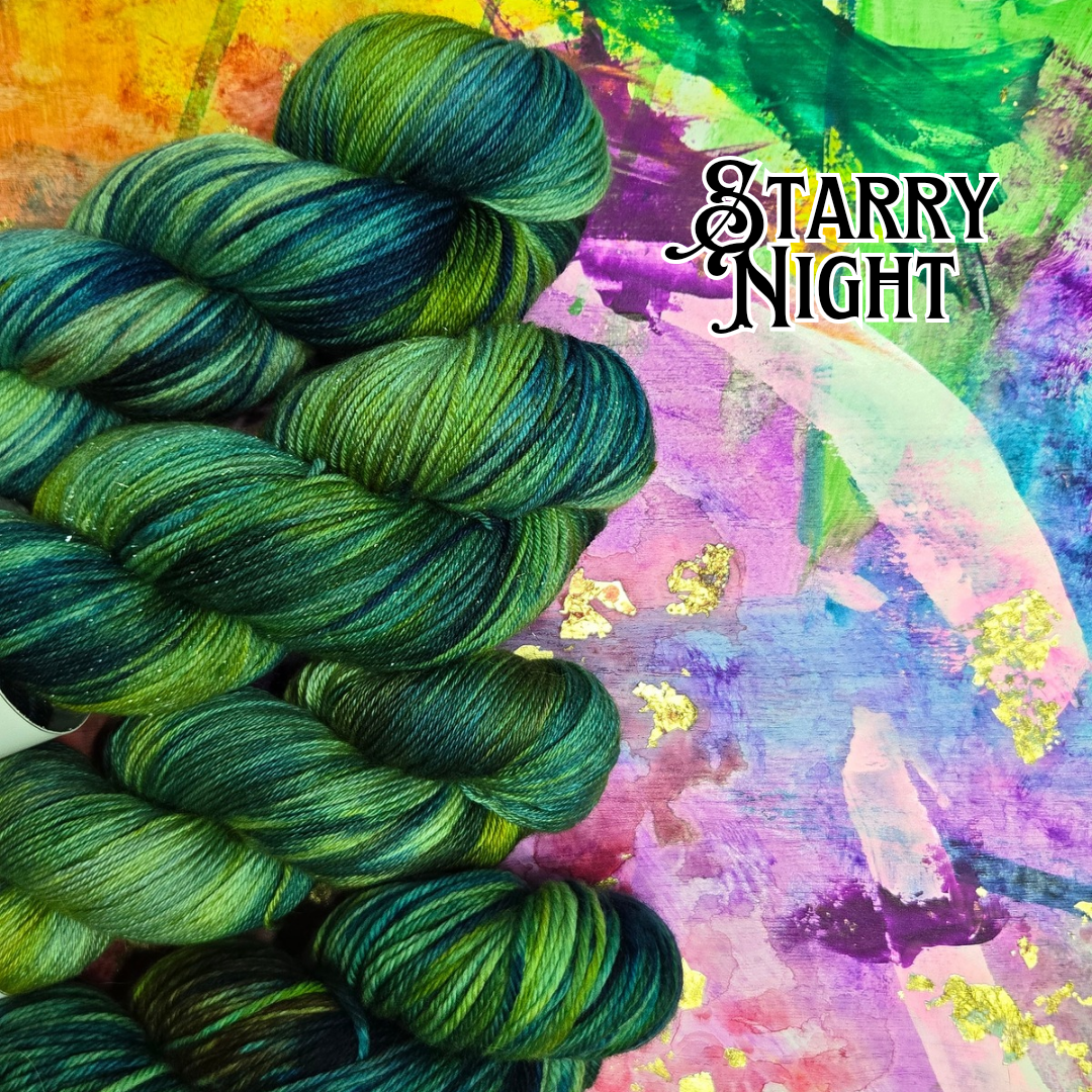 Hand Dyed Yarn - Starry Night