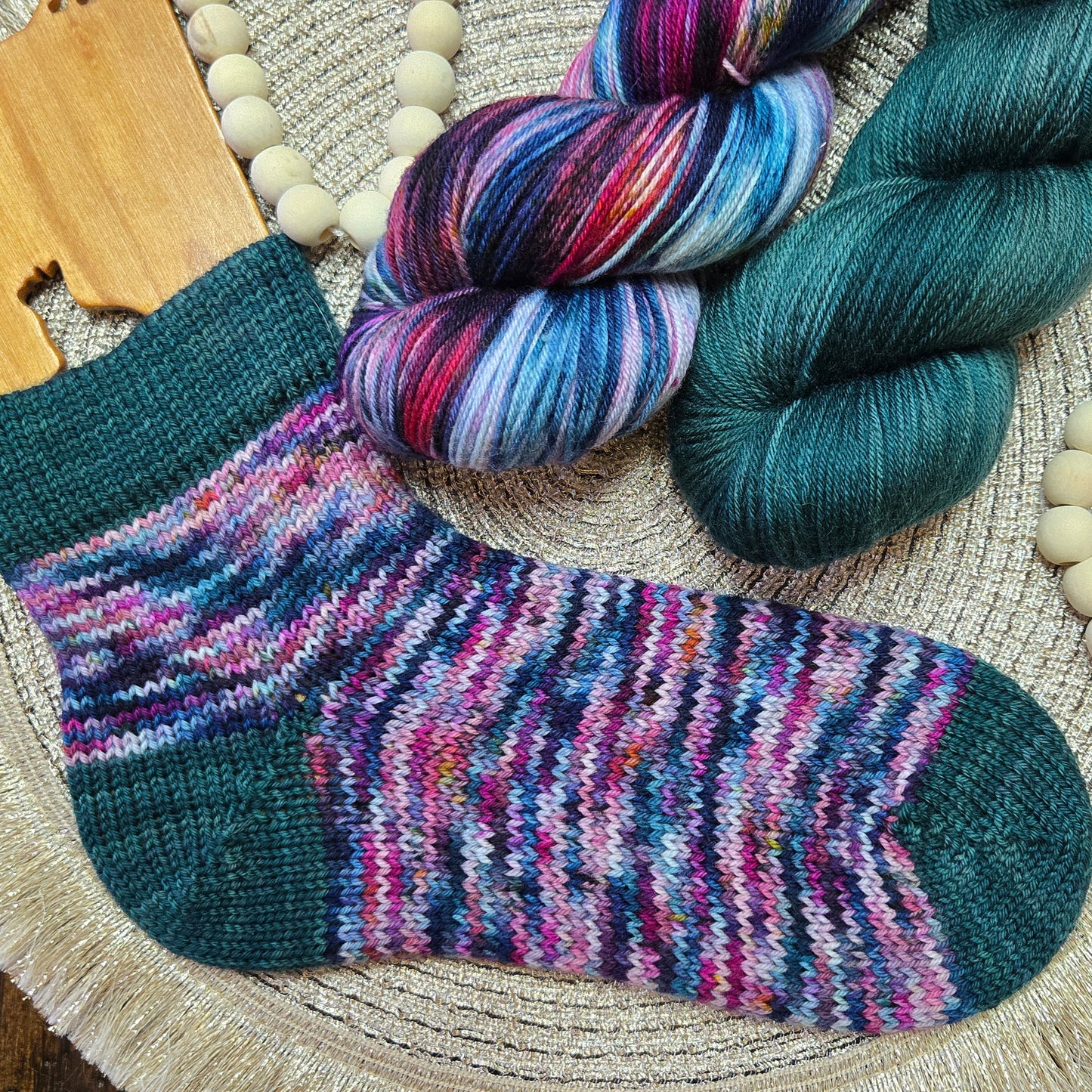 Hand Dyed Yarn - Merry & Bright