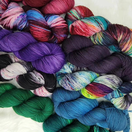 PRE-ORDER Hand Dyed Yarn - Beetlejuice Collection