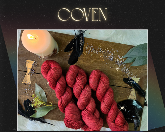 Hand Dyed Yarn & Fiber - Coven