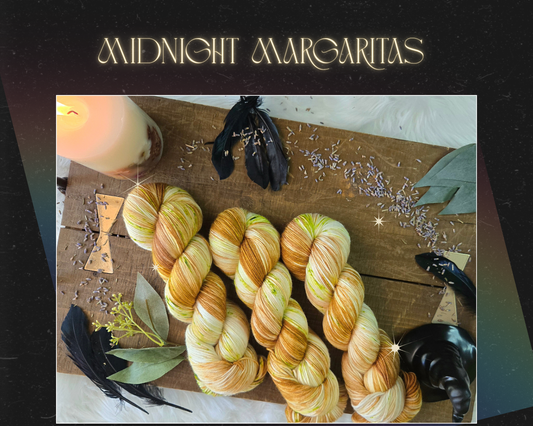 Hand Dyed Yarn & Fiber - Midnight Margaritas