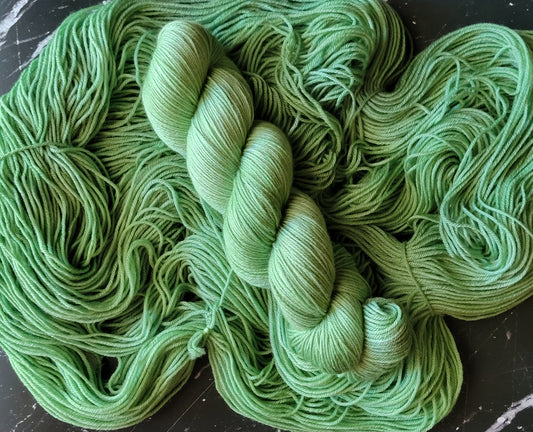 Hand Dyed Yarn - Frog's Breath