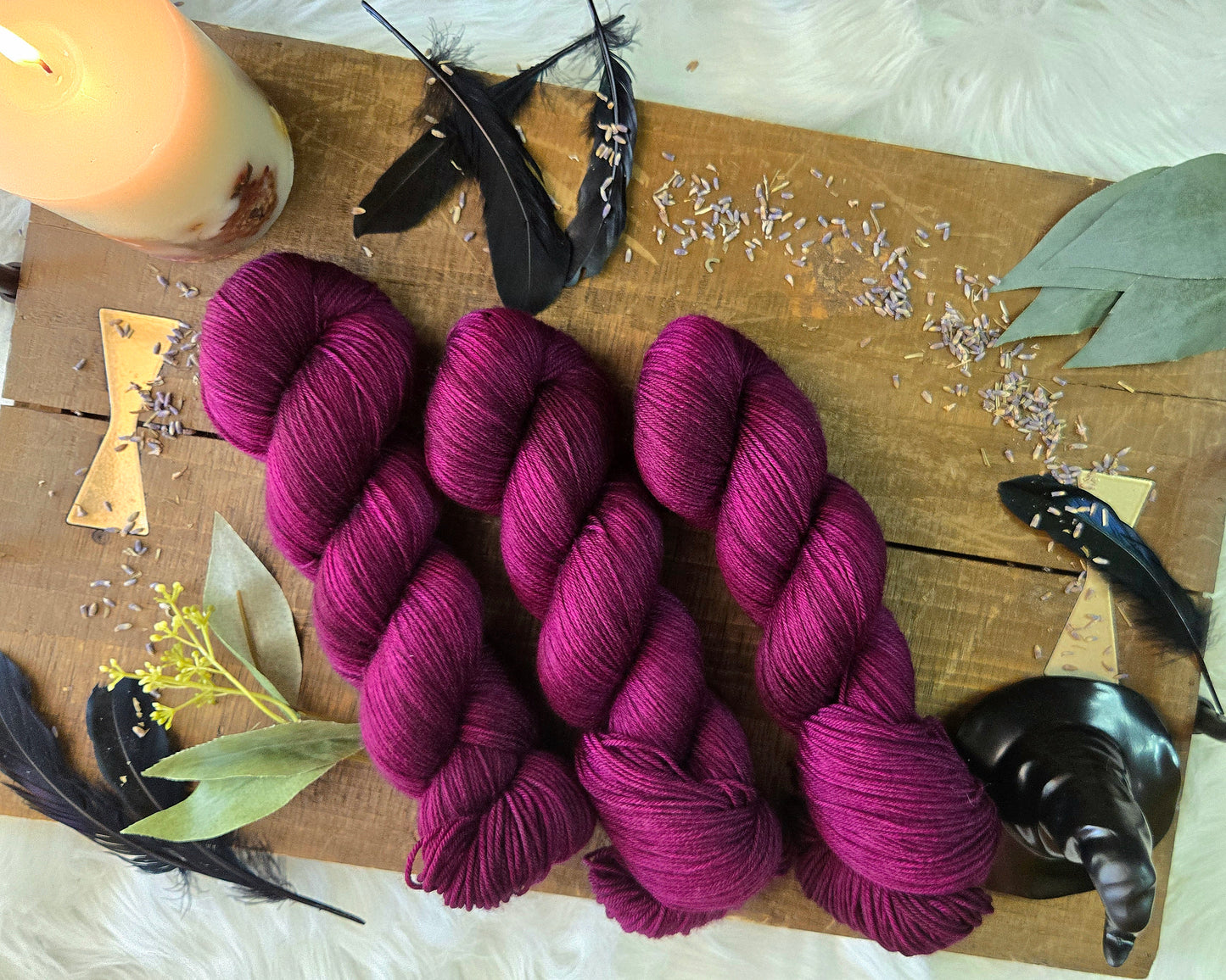 Hand Dyed Yarn & Fiber - Omens
