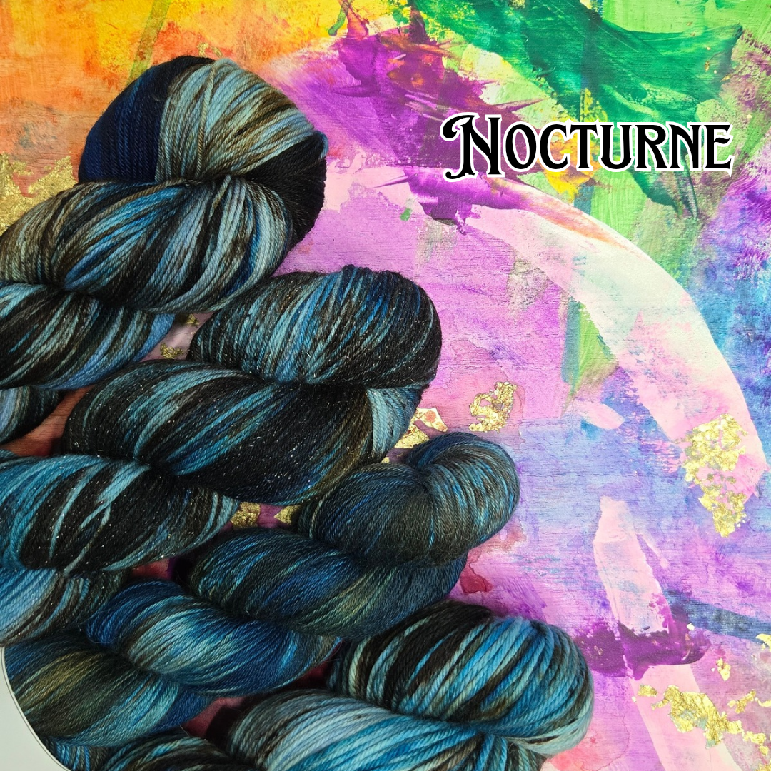 Hand Dyed Yarn - Nocturne