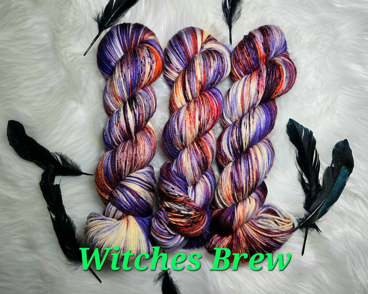 PRE-ORDER Hand Dyed Yarn - Mythical Creatures Witches