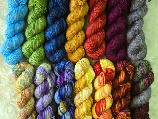 PRE-ORDER Hand Dyed Yarn - Practical Magic Collection