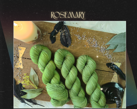 Hand Dyed Yarn & Fiber - Rosemary
